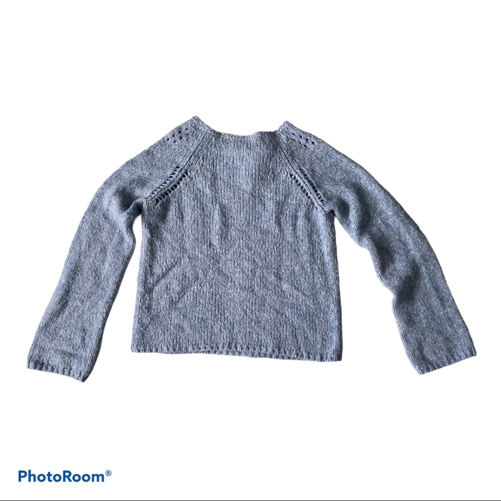 Express Medium Blue Wool Sweater - image 3